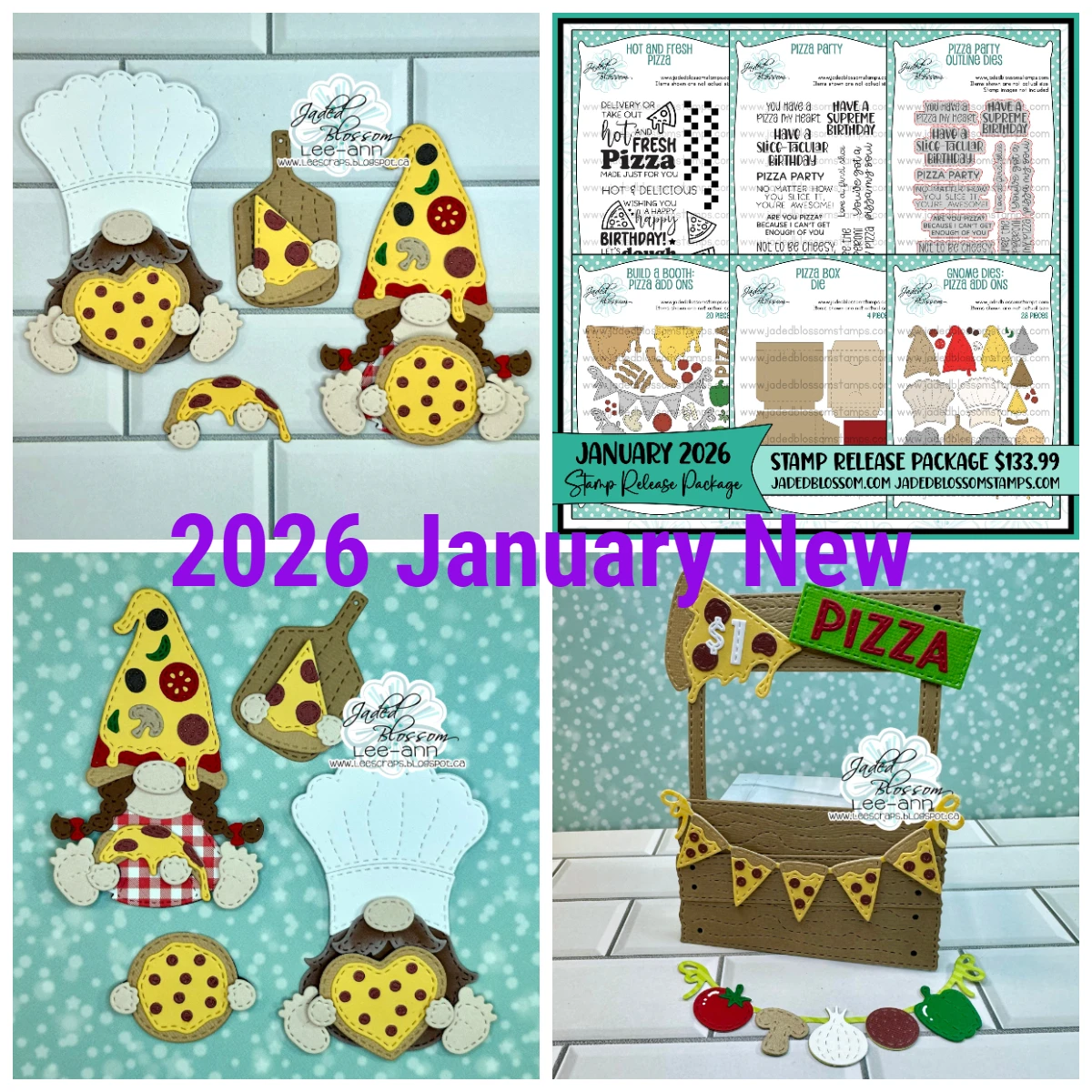 

New Build a Booth Die: Pizza Add Ons Metal Cutting Dies Scrapbook Diary Decoration Stencil Embossing Template DIY Greeting