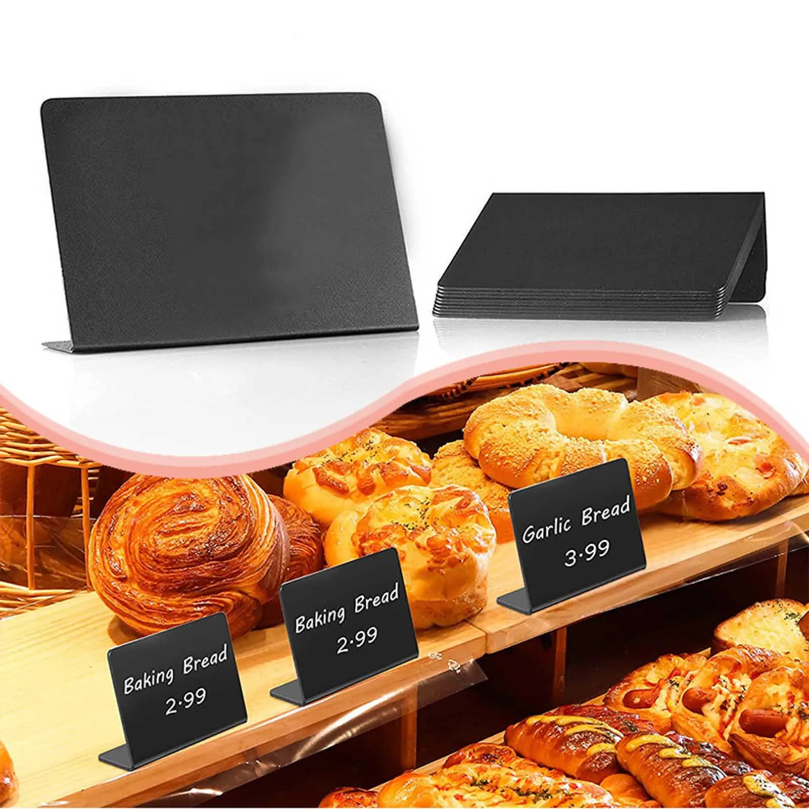 Small Chalkboard Labels Signs Message Board Signs Bakery Place Cards for Special Events Supplies