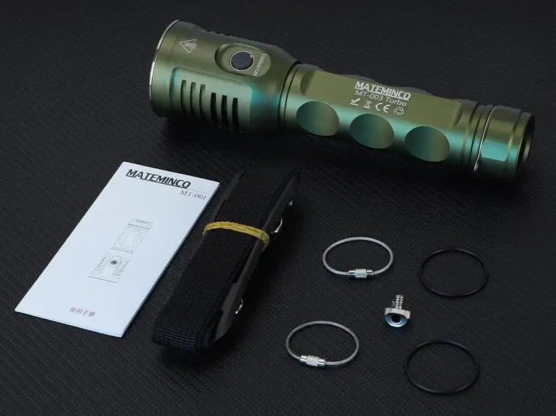 Torcia Mateminco MT003 Turbo 6000lm Torcia a LED Torcia grande