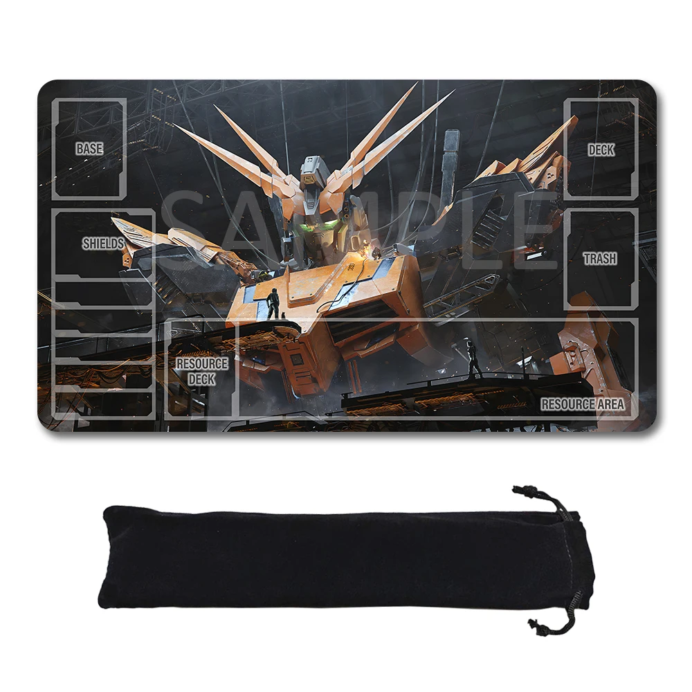 

Игровые коврики GCG со зонами — игровые коврики 24 x 14 дюймов, совместимые с игроком Gundam, неофициальный коврик для карточных игр, включает сумку для хранения 1264901