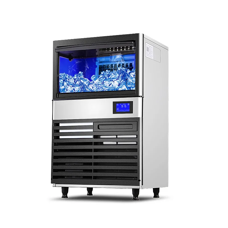 Commercial Ice Maker Milk Tea Shop Bar KTV Crescent Ice Cube Maker Machine Daily Output 35-420Kg Wholesale 110/220V