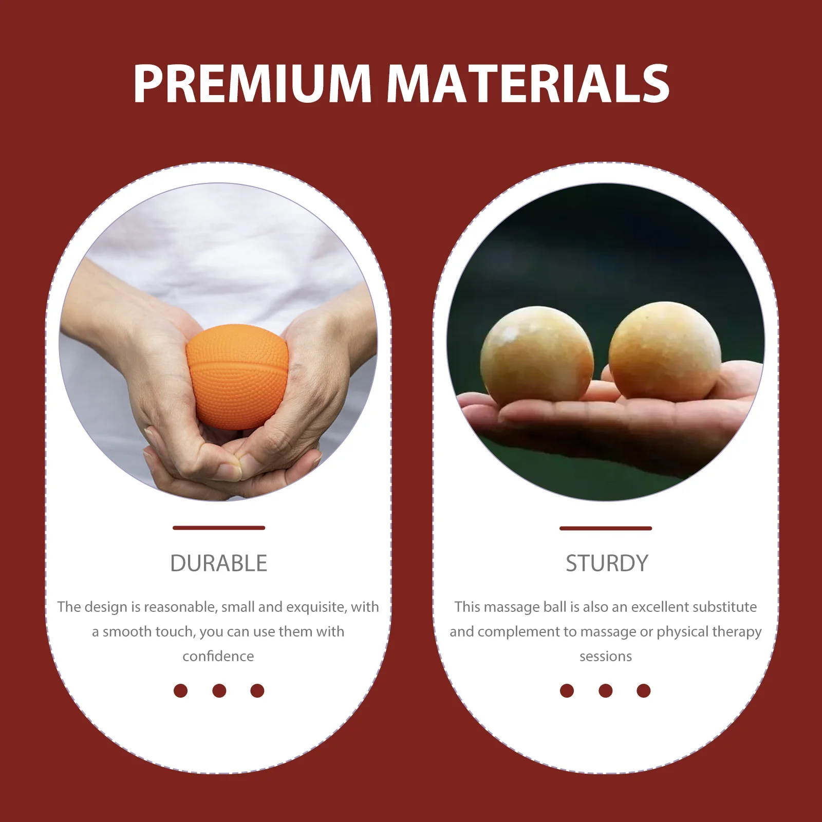 

1 Set Of Fitness Ball Wooden Hand Massage Balls Small Wood Training Exercise Rolling Massager For Relieving Hand Pain Stress