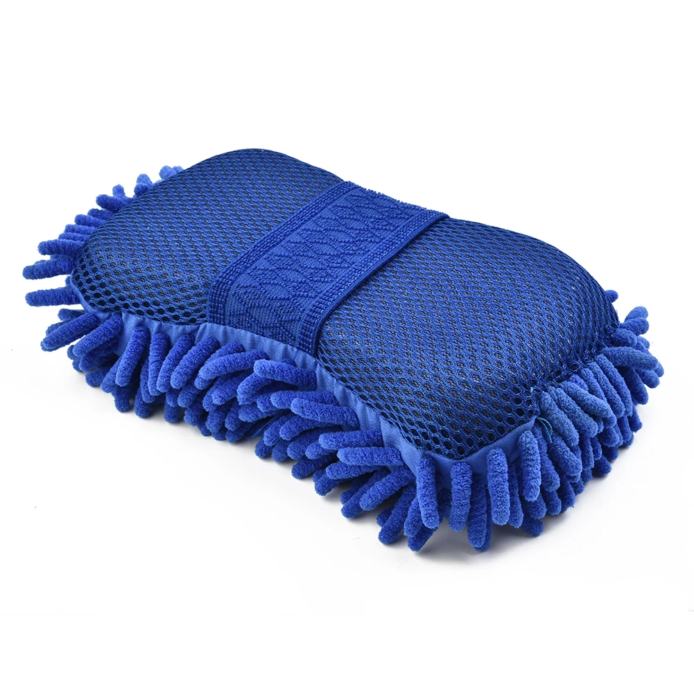 Car Wash Gloves Car Cleaning Sponge Car Window Cleaning Ultrafine Fiber Chenille Anthozoan Washer Sponge Brush Supplies