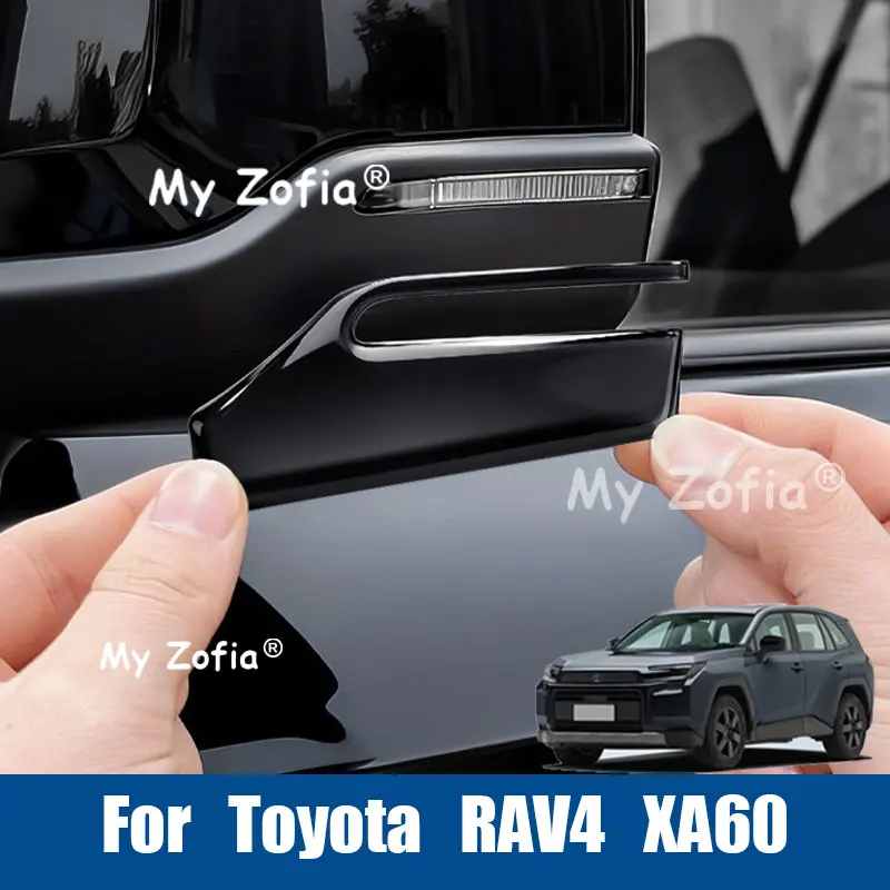 Pour Toyota RAV4 XA60 2026 2027 – Bande anti-collision pour rétroviseur latéral de voiture, garniture de protection antichoc en caoutchouc souple, accessoires
