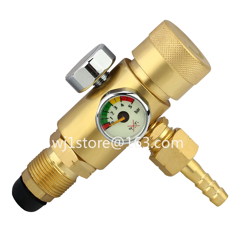 All-copper anti-drop oxygen pressure relief gauge pressure relief valve acetylene gauge pressure  double gauge head