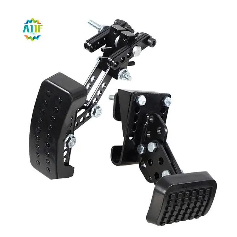 

A11F-Gas And Brake Pedal Extenders For Short Drivers, Universal Adjustable Length And Angle Brake Accelerator Pedals Extender