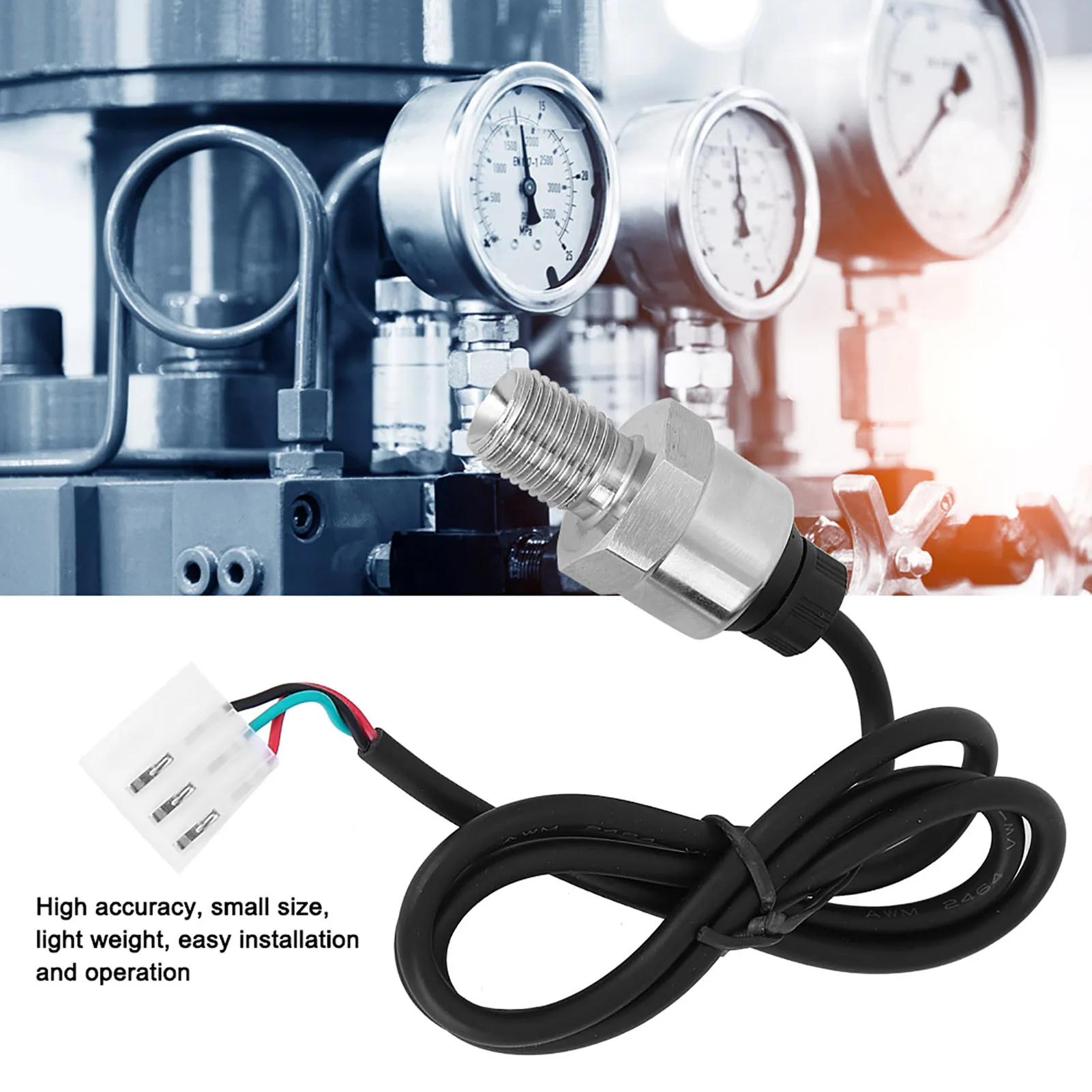 

Датчик давления Воздушные/водные компрессоры Промышленное оборудование G1/4 DC5V 0‐0,8 МПа Водяные компрессоры Передатчик