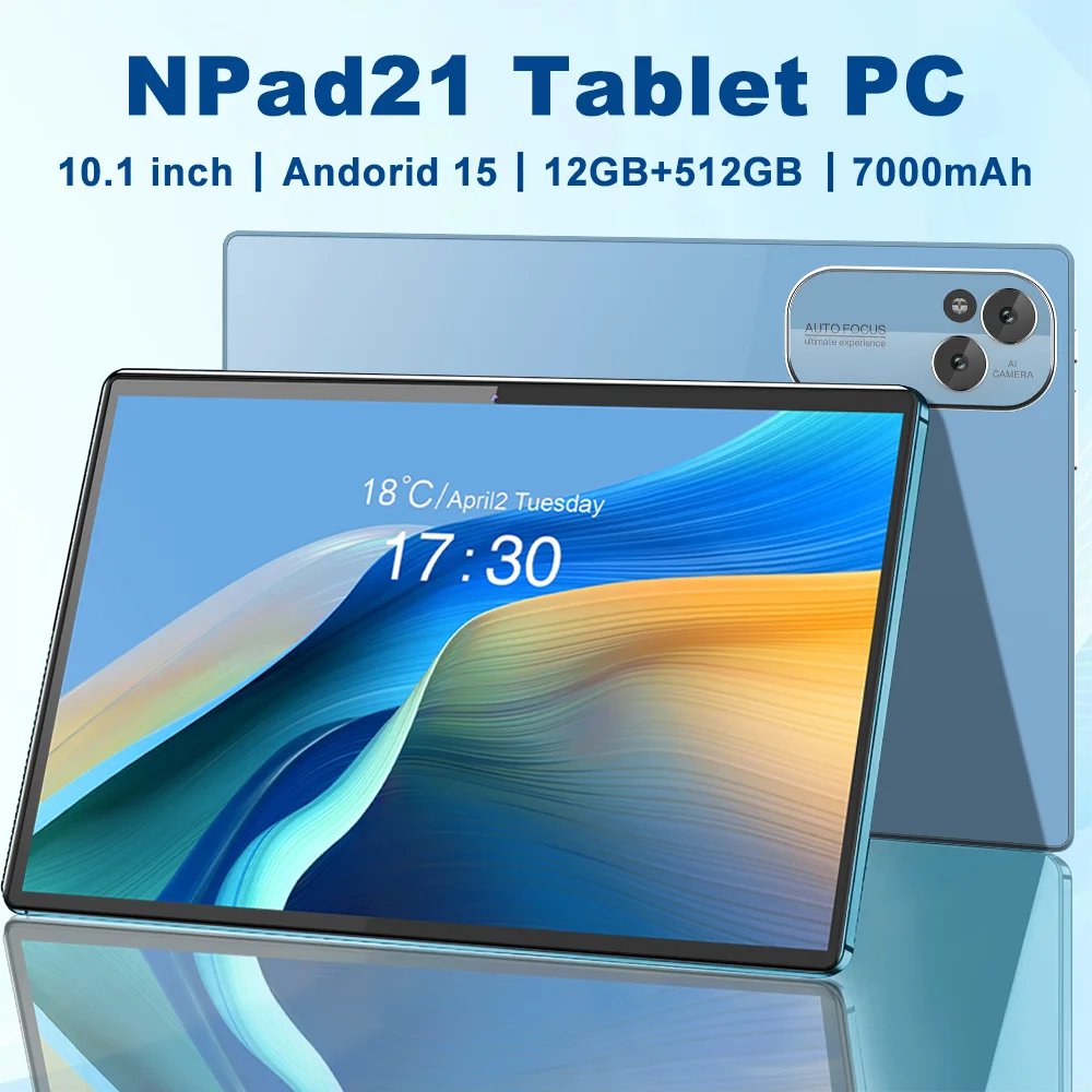 

2025 New Nodizz Npad21 Tablet 10.1 inch HD 4K Screen Android 15 22GB+512GB 7000mAh 5G Dual SIM WiFi GPS Tablet PC For MI Pad PC