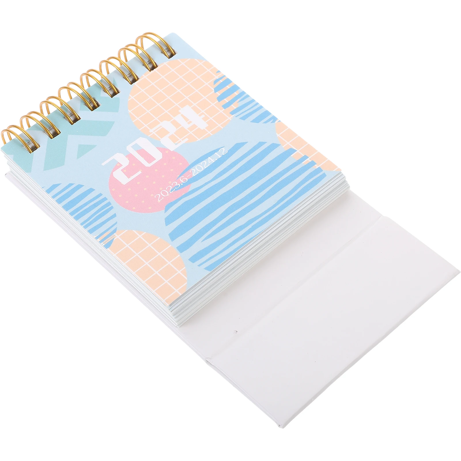 

2024 Desktop Thick Paper English Desk Calendar for Office Home Flip Calendar Sturdy Stand Decorative 2024 Small Space