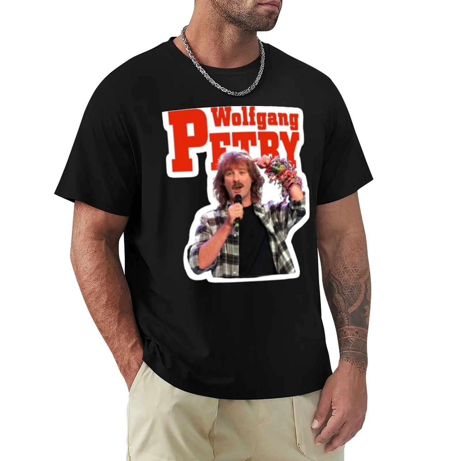 Wolfgang Petry T-Shirt Gym Exercise Short Sleeve T-Shirt