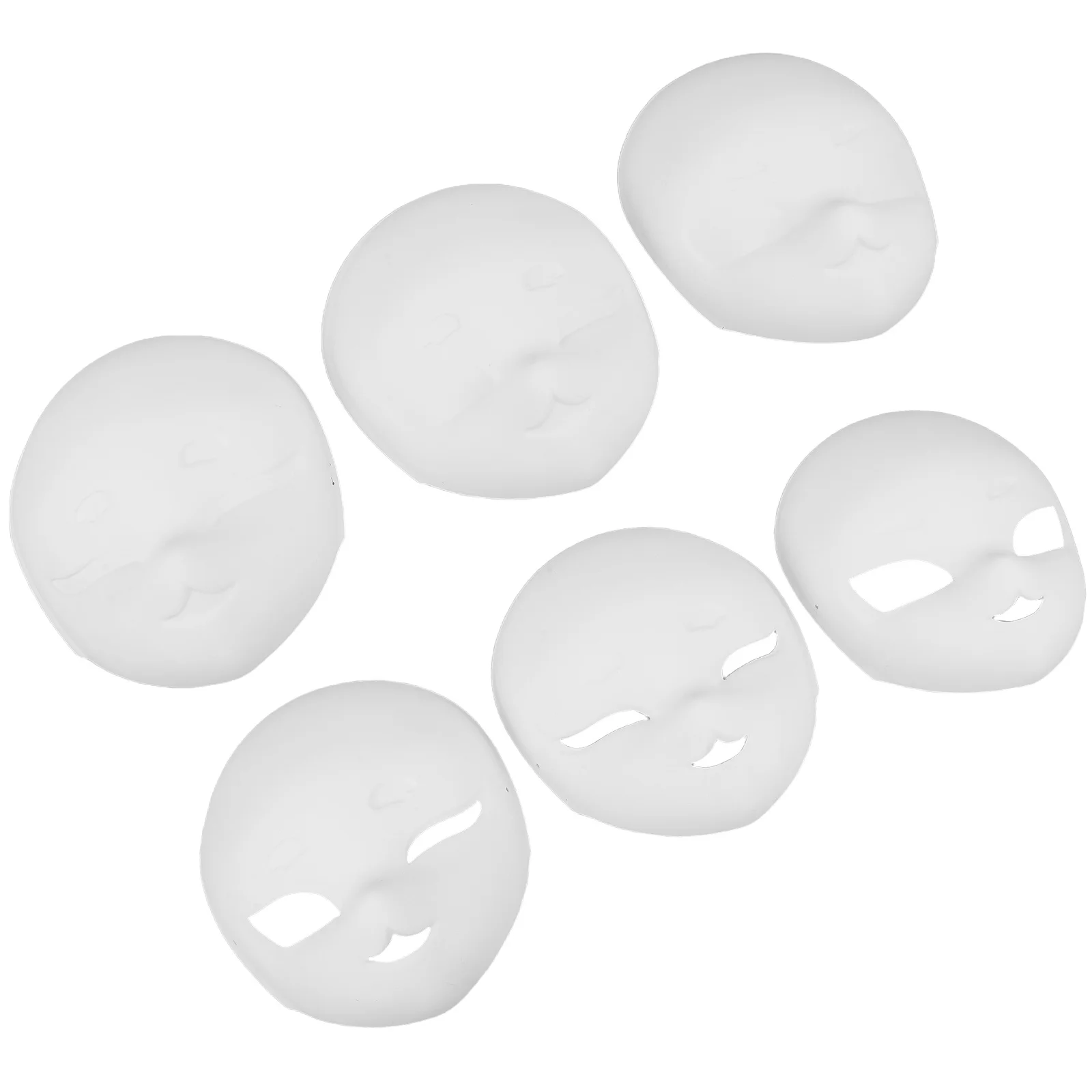 

6Pcs Beast Skull Mask - Unpainted Animal Shape Mask for DIY Fursuit Projects - Masquerade Role Play Face Cover