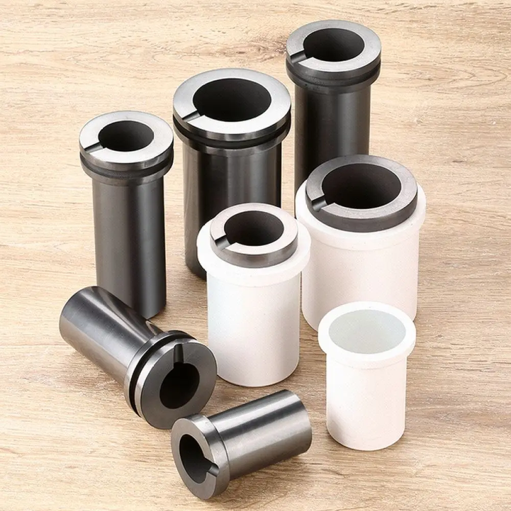 Single Ring Graphite Crucible For Gold Melting Furnace High Temperature Smelting Pot Laboratory Metal Refining Vessel