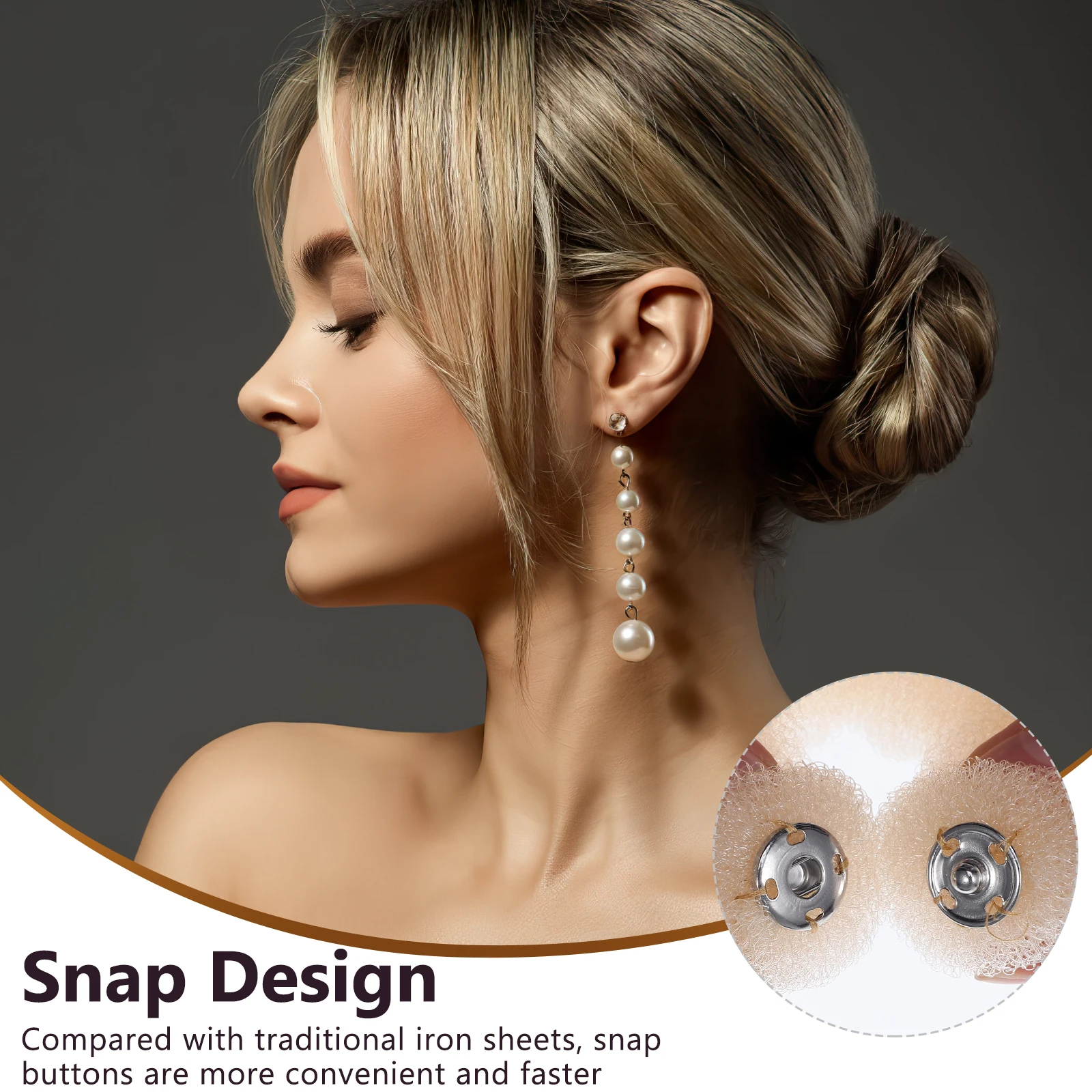 

3pcs Nylon Curler Set Copper Styling Tool For Diy Bun Braids Hair Fixing Accessories Women Girls Durable Long Lasting Hair Bun