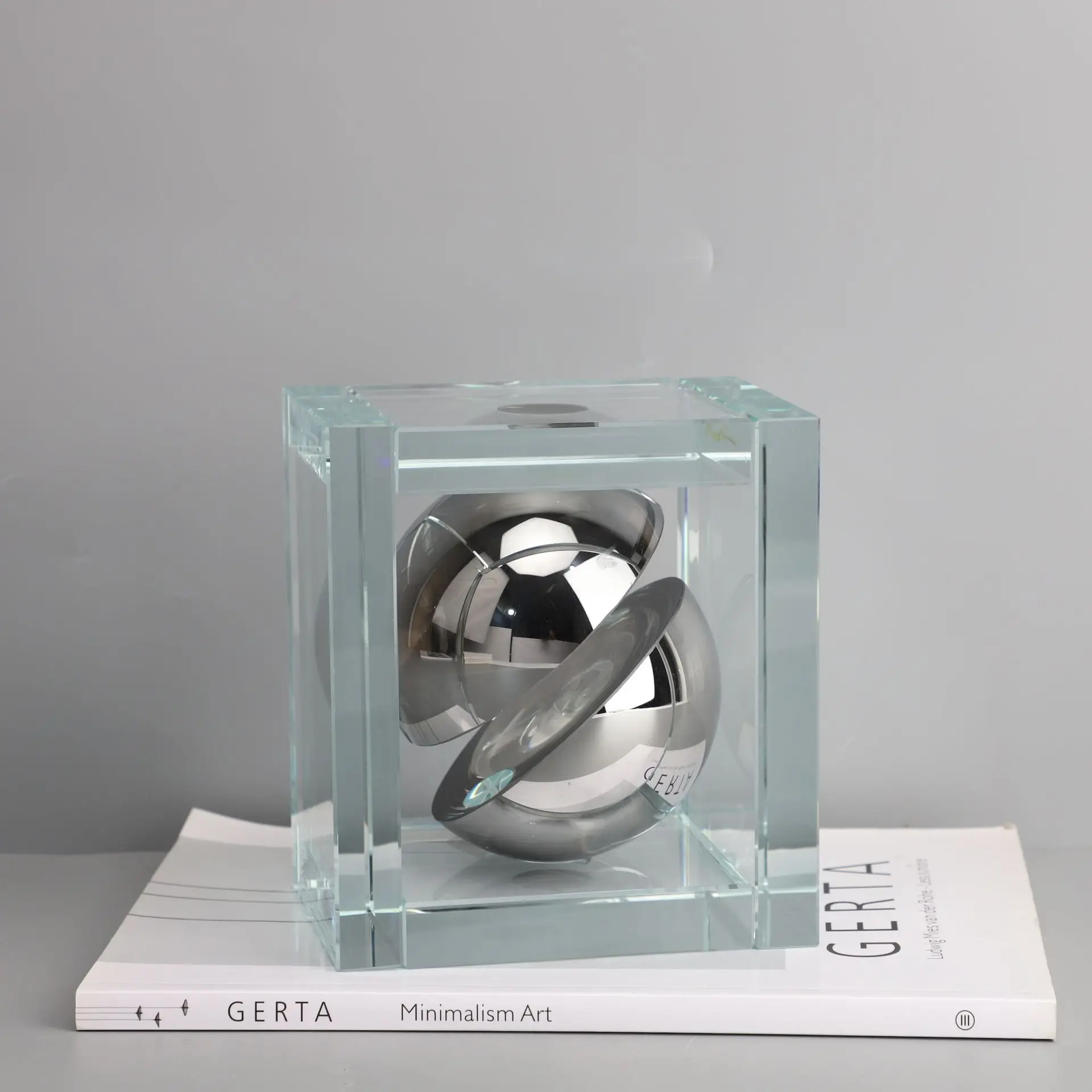 

Crystal Square Ball Ornaments Modern Minimalist Bedroom Study Living Room Desktop Porch Jewelry Geometric Aesthetic Ornaments