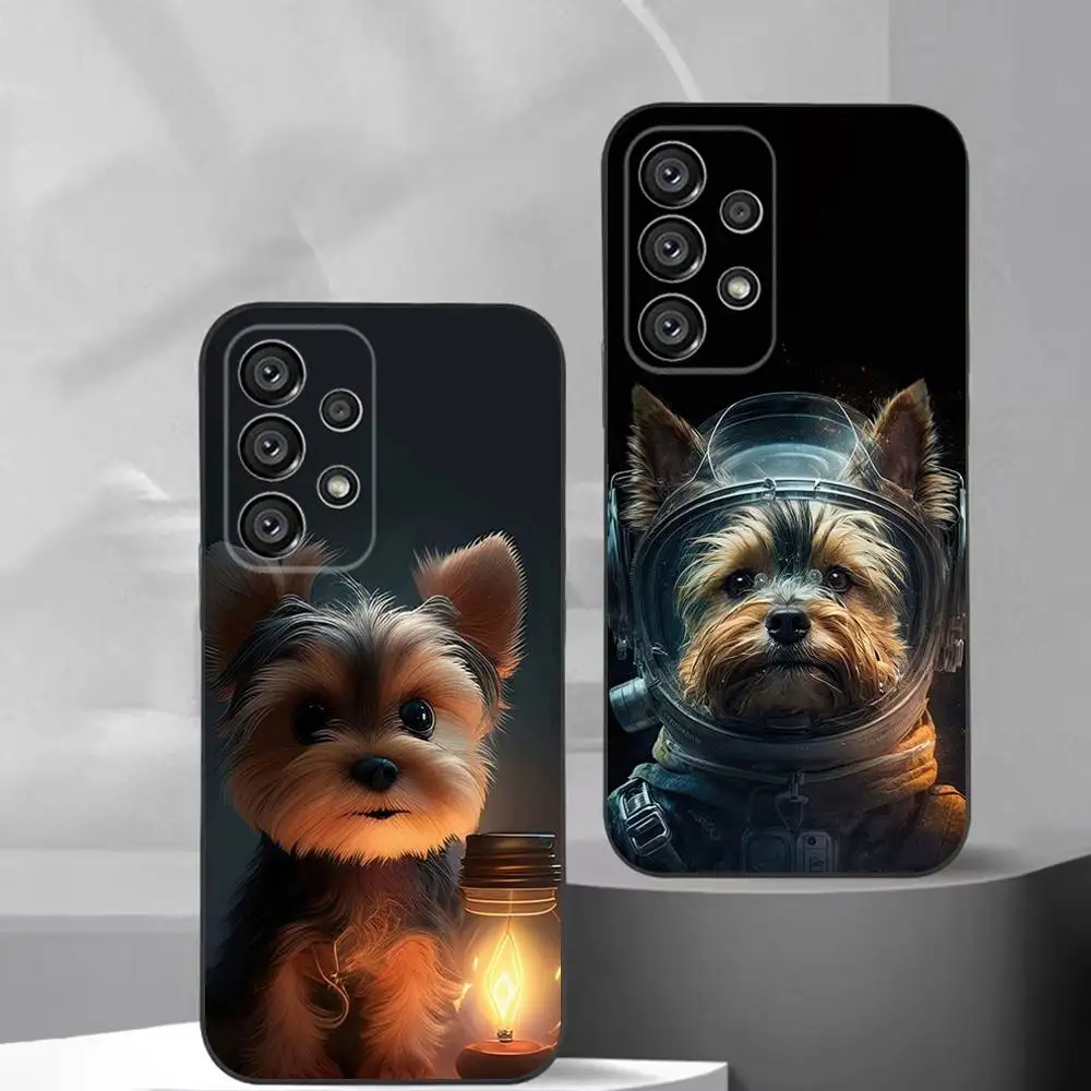 

Yorkshire terrier dog Phone Case For Samsung S25,S24,S21,S22,S23,S30,Ultra,S20,Plus,Fe,Lite,Note,10,9,5G Black Cover