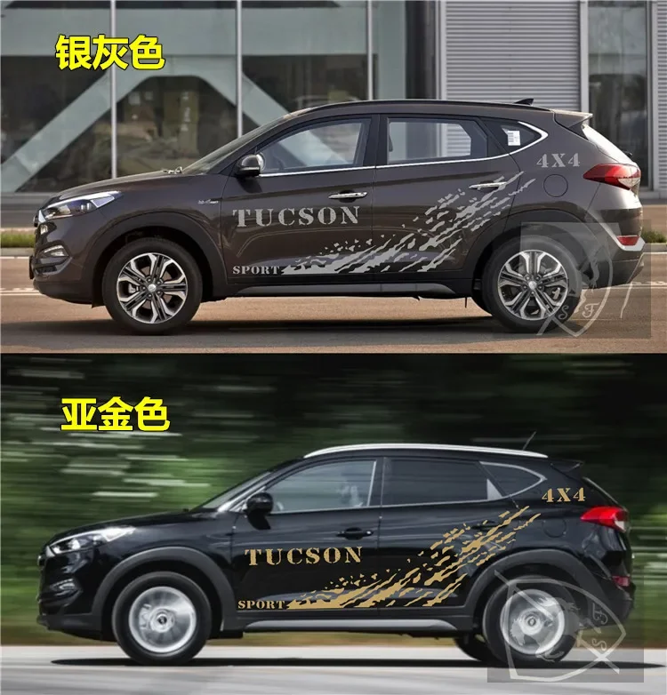 

Car Vinyl Foil Sticker FOR Hyundai Tucson 2016-2022 Body Custom 4X4 Decorative Decal Accessories