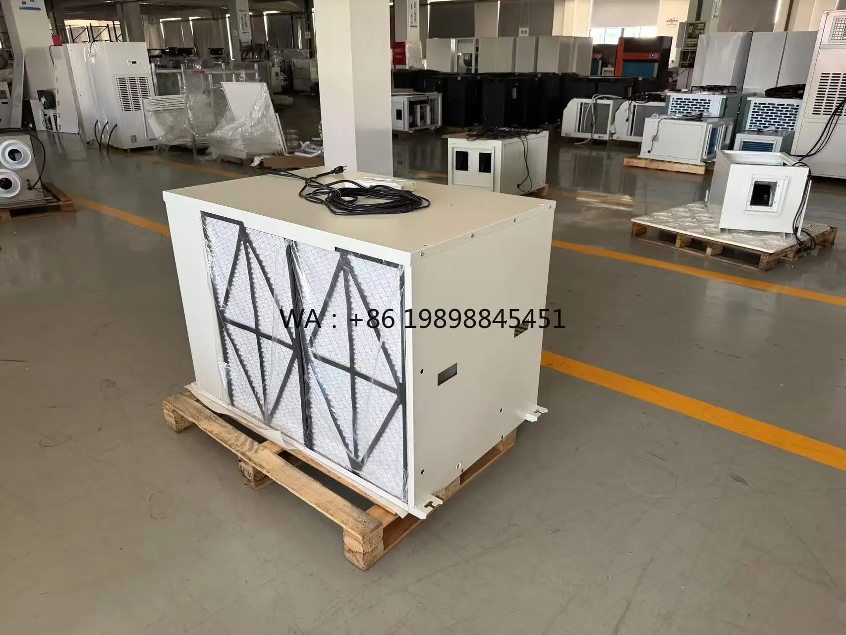Greenhouse Indoor Plant Grow Room Ceiling Mounted Ducted Refrigerant Compressor Dehumidifier Metal Industrial Dehumidifier