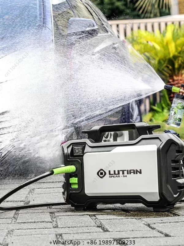 

Car washing machine portable high pressure water pump house hold 220V automatic new car brush artifact high power water gu n