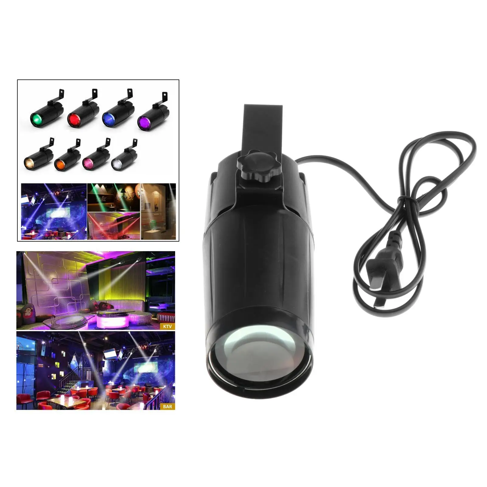 LED Mini Stage Light Beam Compact Bar Pin Spot Lamp for Disco Club DJ Party Wedding Decor