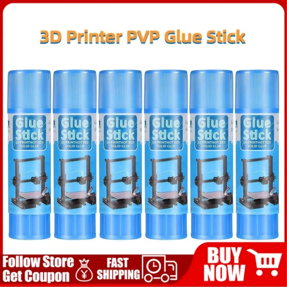 3D Printer Glue Stick PVP Non-Toxic Solid Adhesive Easy Clean Strong Special Glue for Hot Bed Print Filament PLA ABS PETG TPU