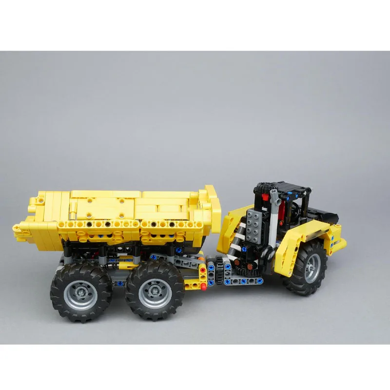 MOC-143774 新しい関節式ダンプトラックビルディングブロックモデル、588パーツ、男の子や子供向けの誕生日ビルディングブロックおもちゃギフト
