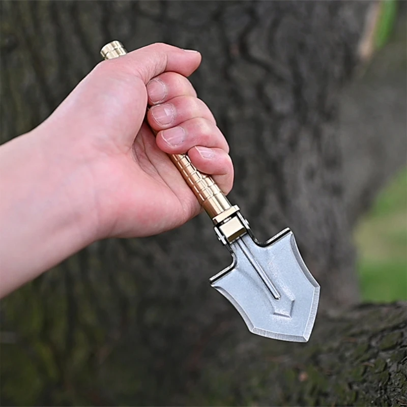 

Ergonomic Brasses Handleds Shovel Stainless Steel Portables Brasses Garden Tool K1YF