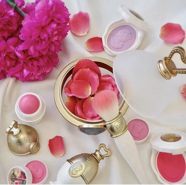 Principessa Regina Viso Guancia Pentola Corona Blush Portabicchieri Scatola Polvere Trucco di bellezza Contenitori per cosmetici Barattolo per imballaggio