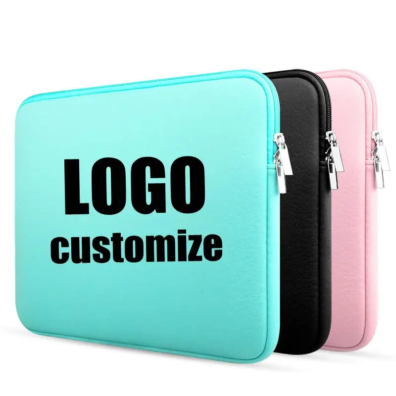 Portable Custom Logo Laptop Case 11 12 13 14 15 Inch Waterproof Dsleeve  Case M1 Air Pro  for HP Dell Asus Shockproof case DIY