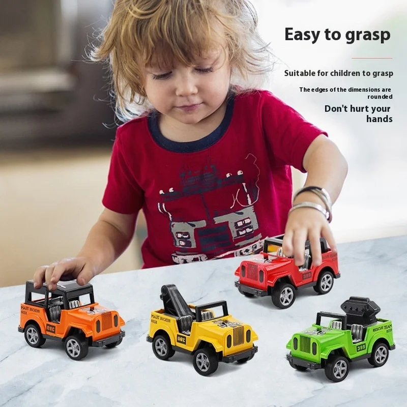 Boy Warrior Car Model Children's Mini Off road Jeep Toy Car Physical Street Stall Gift