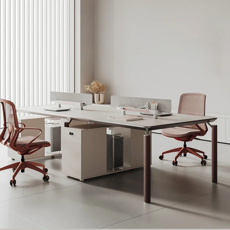 

Nordic Multi-desk Workstation Staff Office Desk Computer Booth Corporate Desk Creative Staff Table Mesa Office Furniture Wall