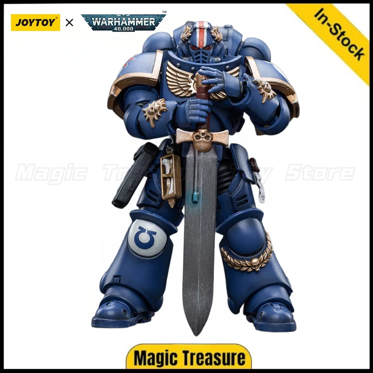 

【In stock】 JOYTOY 1/18 action figure warhammer 40k Ultramarines Primaris Lieutenant Argaranthe Figures Anime Ornaments Gifts