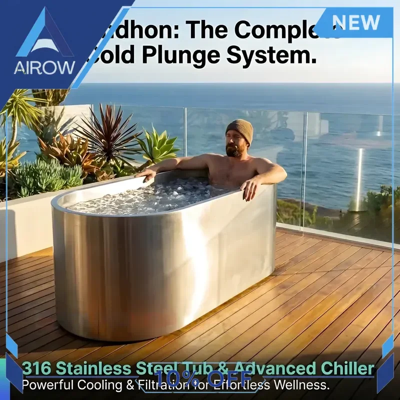 for Premium 316 Stainless Steel Ice Bath Tub 304 Anti Corrosion Cold Plunge Pool Luxury Wellness Spa Recovery Fitness
