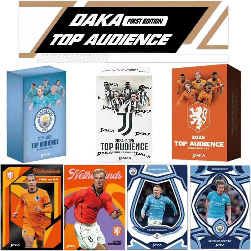 Tarjeta Coleccionable de Fútbol 2025-2026 Daka Messi Yamal Mbappe Real Madrid Barcelona Manchester Juventus Ale Milano Tarjeta de Jugador Estrella