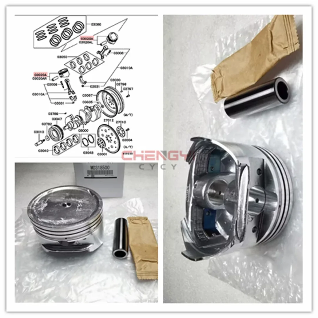 

6G72 Brand New Engine Piston & Pin For Pajero Montero K76T K86W K96W V23W V43W V63W V73W MR350599 MD318500 MD318501
