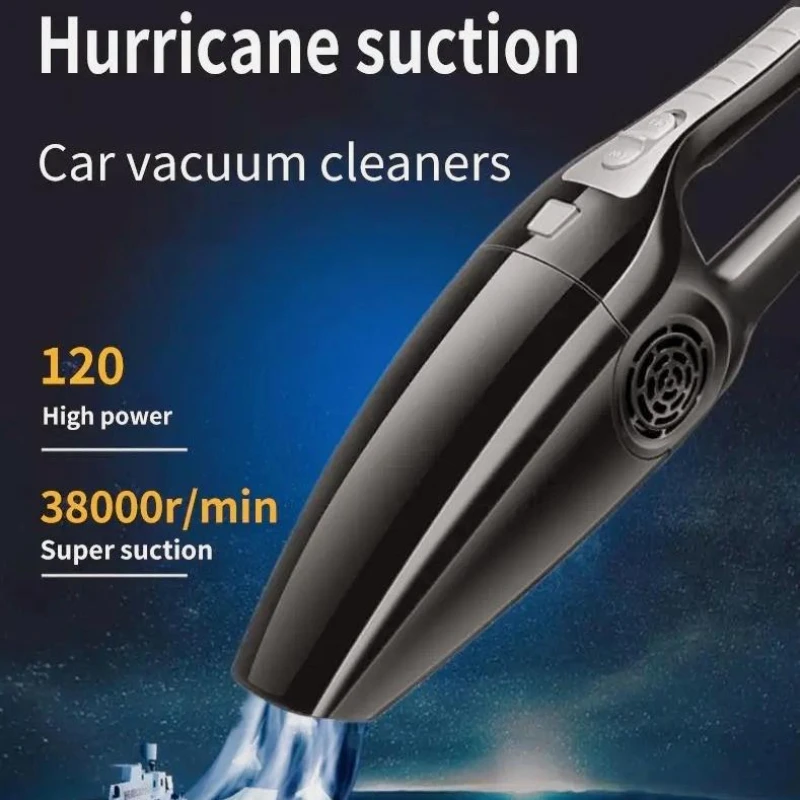Aspirador de coche compacto de 12 V con fuerte succión para uso en seco y húmedo, ideal para limpieza del hogar, de vehículos y automóviles, diseño portátil