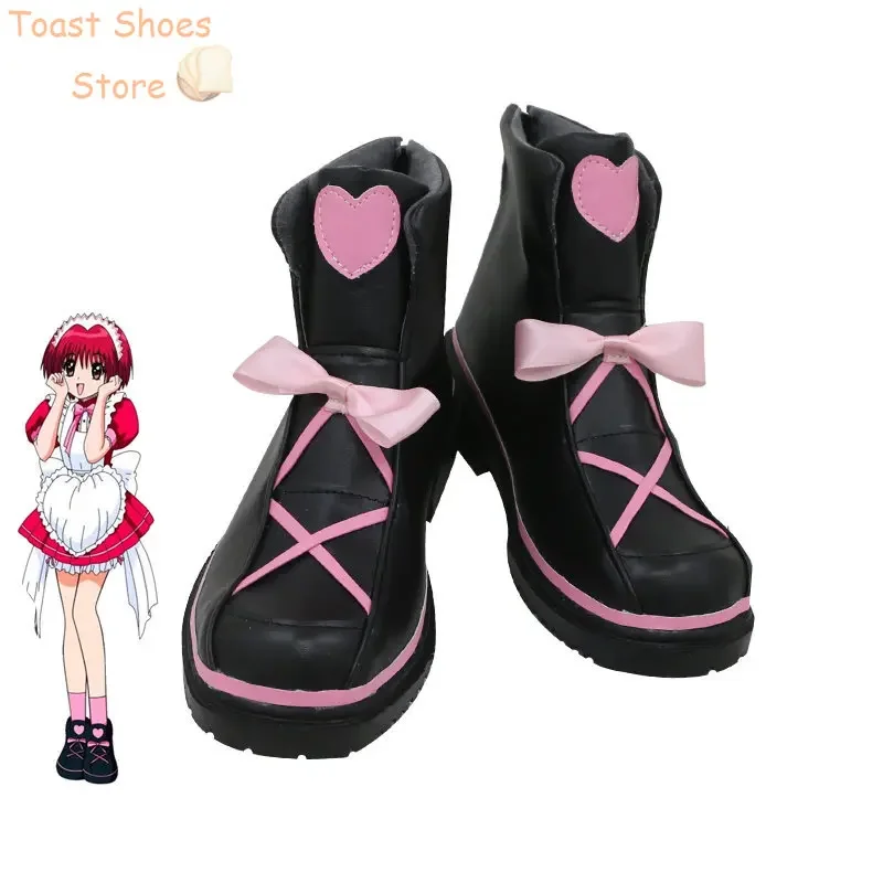 

Аниме Tokyo Mew Mew Momomiya Ichigo, обувь для косплея, обувь из искусственной кожи, карнавальные ботинки на Хэллоуин, реквизит для косплея, реквизит для костюма