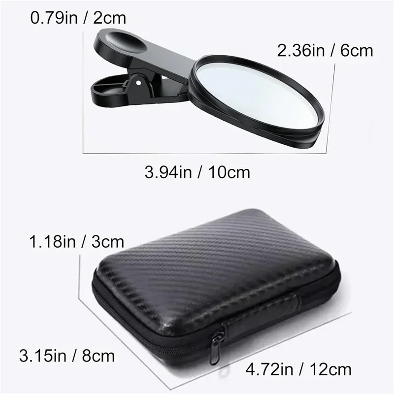 Cell Phone Rear HD Lens Reflective Mirror Clip Set Universal Selfie Video Live Streaming Cell Phone Mirror Holder For iPhone