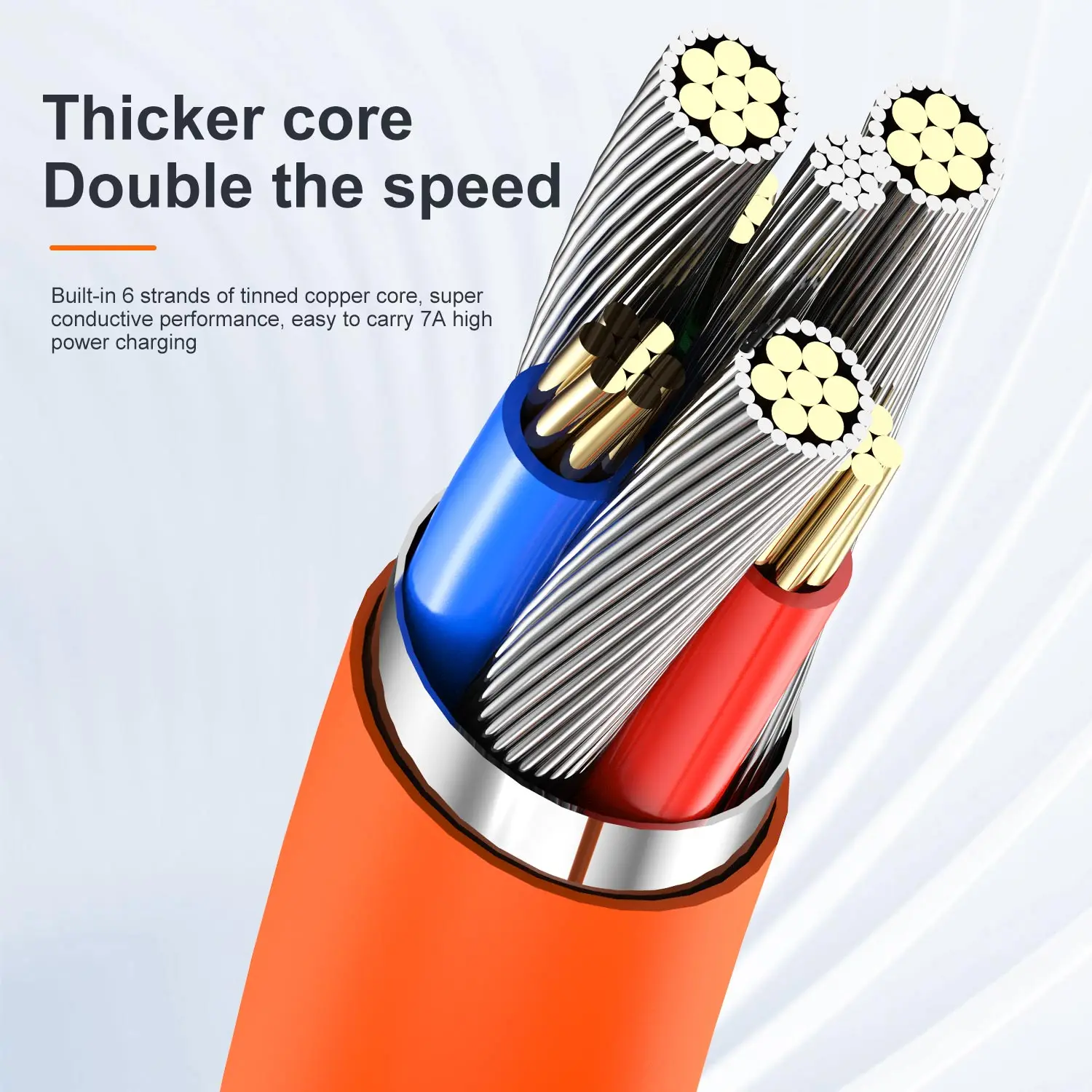 7A Fast Charging Type C Cable for Huawei P40 P30 Bold Liquid Silicone USB Data Cord For Xiaomi 14 Redmi 13 Realme Oneplus POCO