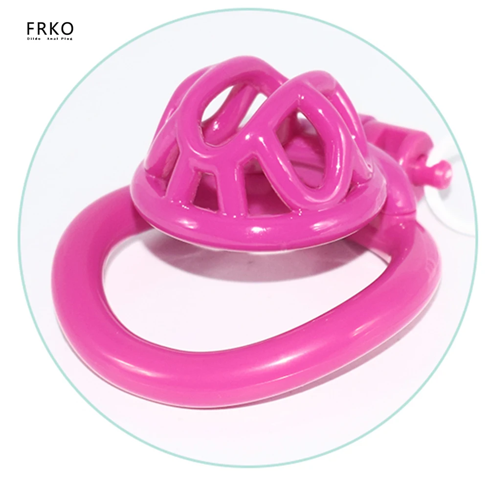 

FRKO Colorful 3D Print Negative Chastity Cage With 4 Curved Penis Ring Bird Chastity Cage Lock Cock Bdsm Sex Toys Men Femboys