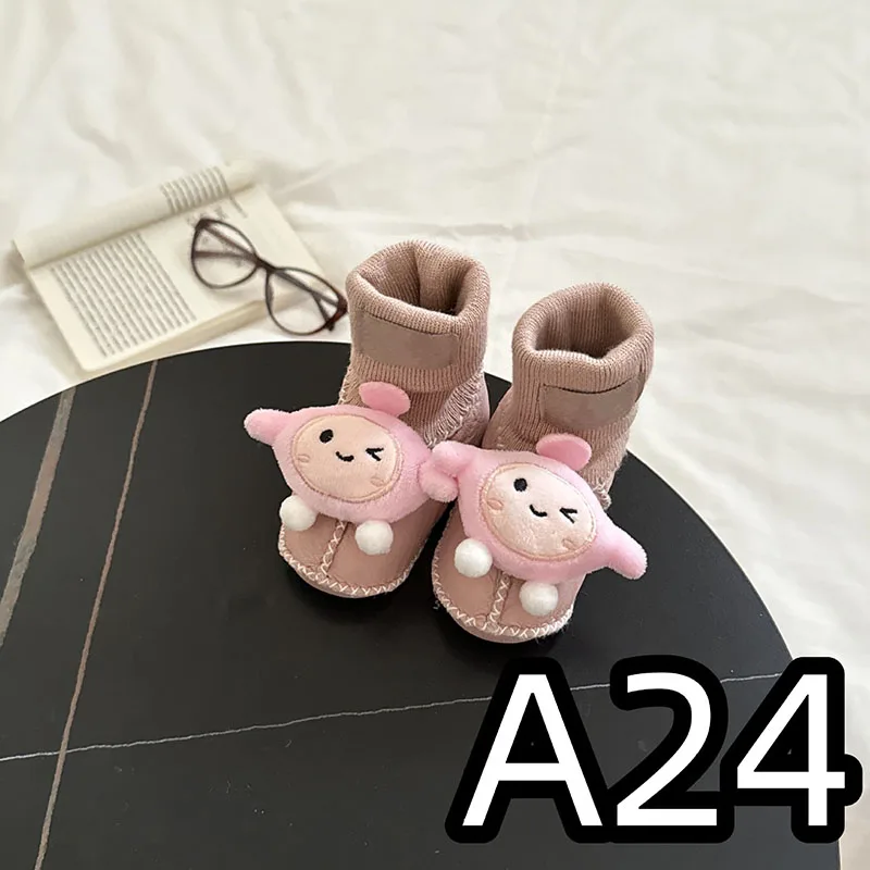 Sepatu bayi baru, sepatu bayi Seri A baru terintegrasi bulu lucu dan hangat berkualitas tinggi