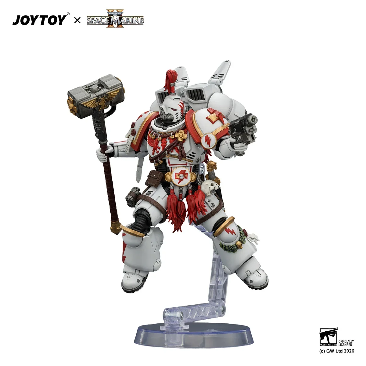 JOYTOY Warhammer 40K Action Figures Game Edition Ultramarines Assault Intercessor White Scars Assault Intercessor Champion