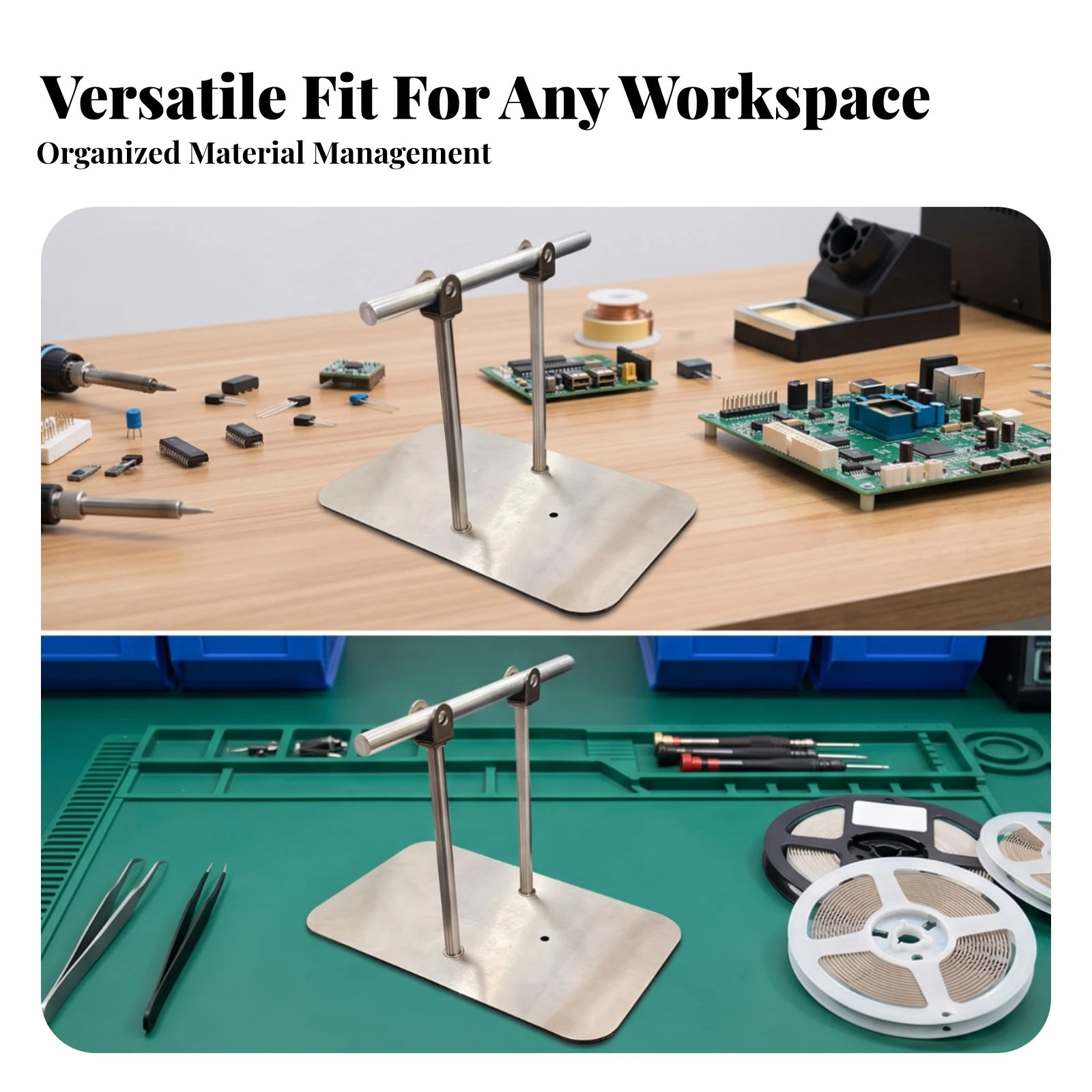 SMT Material Reel Holder Stable SMT Reel Holder for Technicians, Workbench, Production Line
