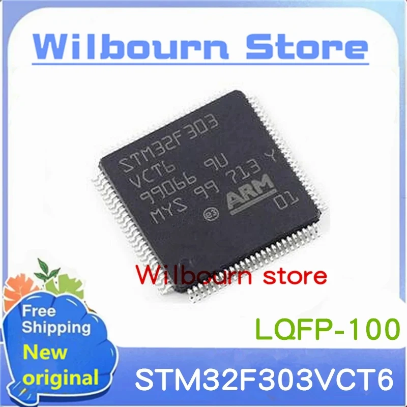 100% neue original 5PCS ~ 10 TEILE/LOS STM32F303VCT6 STM32F303 VCT6 STM32F303VCb LQFP-100