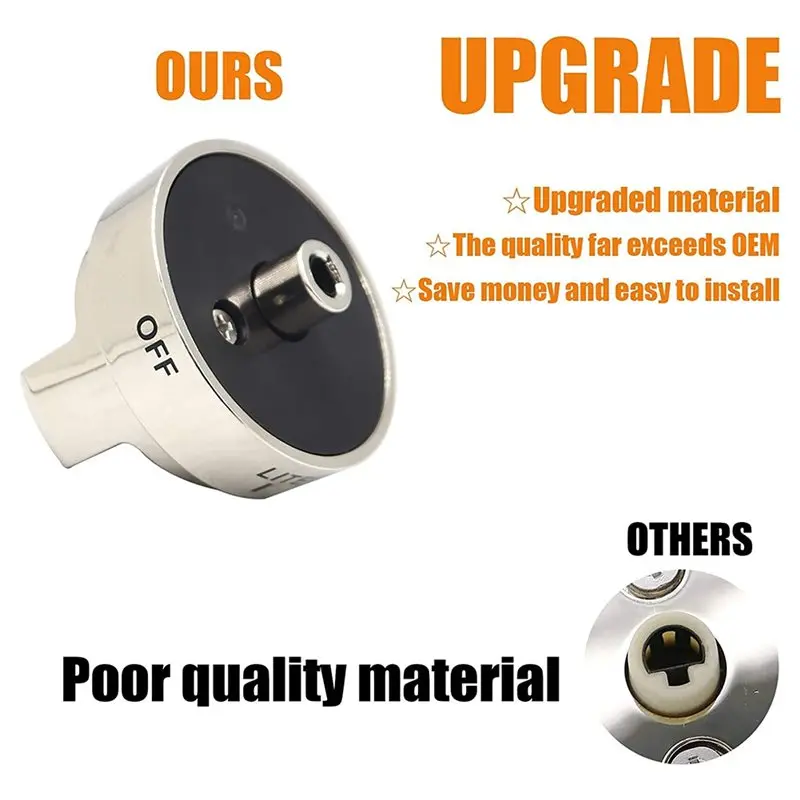 YANA35R For Gas Range For Oven Replacement Stove Knob AEZ73453509 Fits LRG3036ST LRG3095ST LRG3091ST LRG3093ST