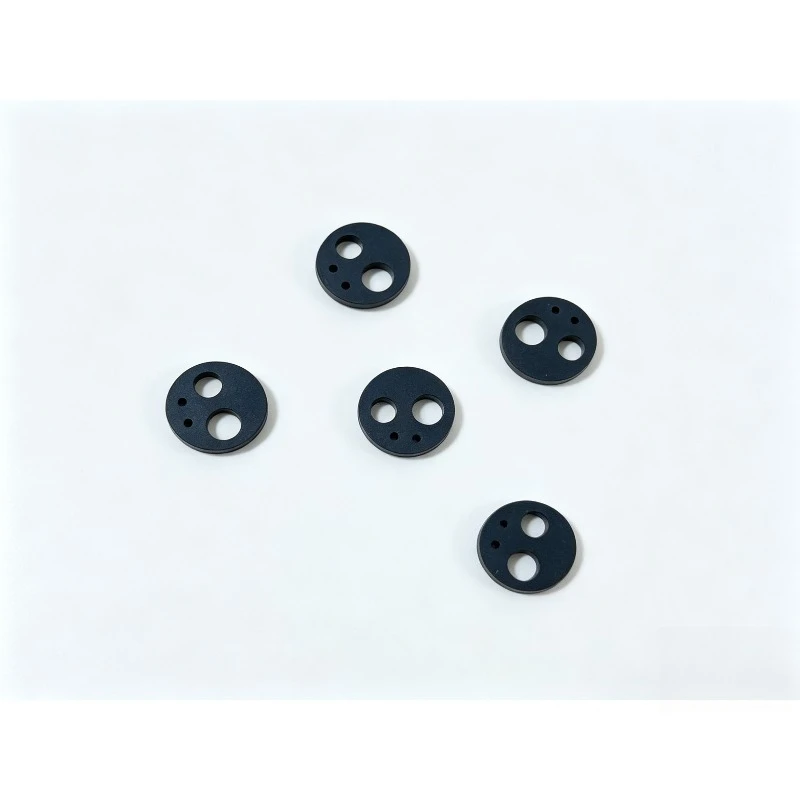 5Pcs Dental Instrument Phone with 2 Holes and 6 Holes Black Sealed Pad Rubber Pad Phone Connector Tail Pad Sealing Ring
