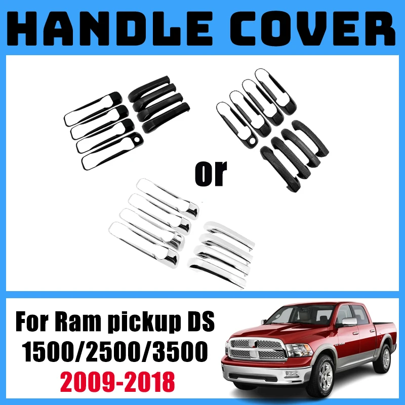 

Car Exterior Door Handle For Dodge Ram 1500 2500 3500 Pickup DS 2009-2018 2010 Ourside Handle Cover Stickers Cars Accessories
