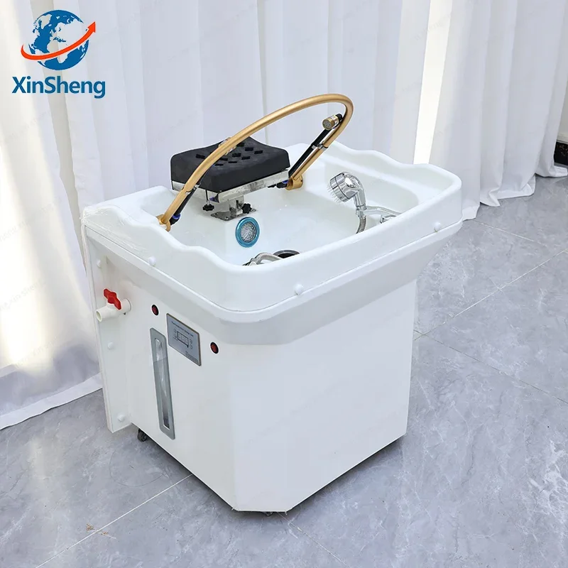 

XinSheng Head SPA Fumigation Hydrotherapy Equipment Portable Move Hair Salon Heating Water Circulation Shampoo Sink Hairdressing