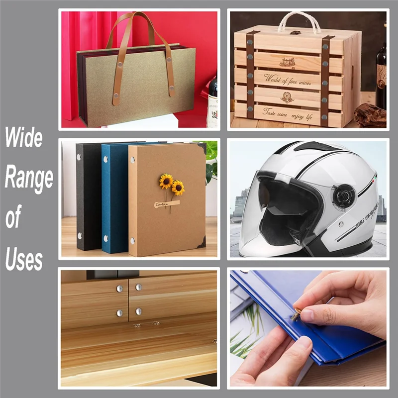 2025 Trend Chicago Screw Leather Rivets Assorted Screw Rivets M5 Chicago Binding Screws For Decorating PU Craft Belts(110PCS)