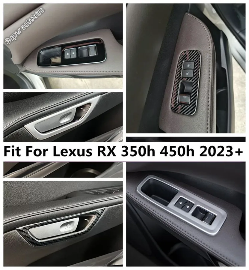 

Car Inner Door Armrest Window Lift Button Handle Bowl Frame Cover Trim Fit For Lexus RX 350h 450h 2023 2024 Accessories Parts