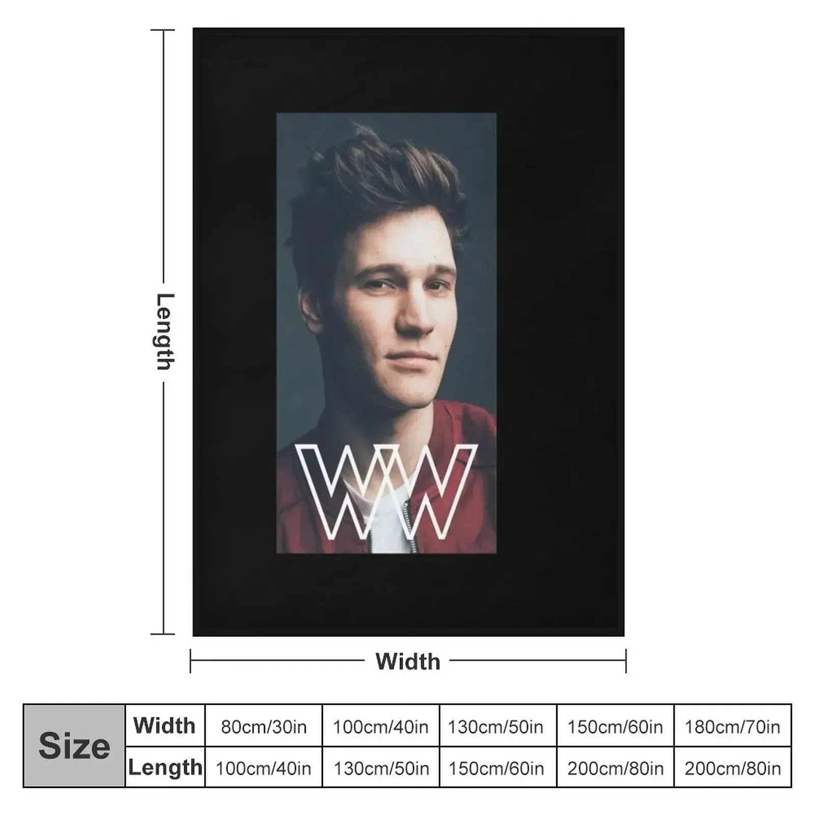 Wincent Weiss Throw Blanket couch cozy soft plush fuzzy picnic outdoor blanket